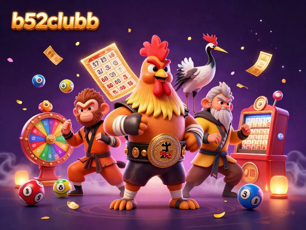 Engage with b52clubb's exciting betting experience illuminated by vibrant game elements.