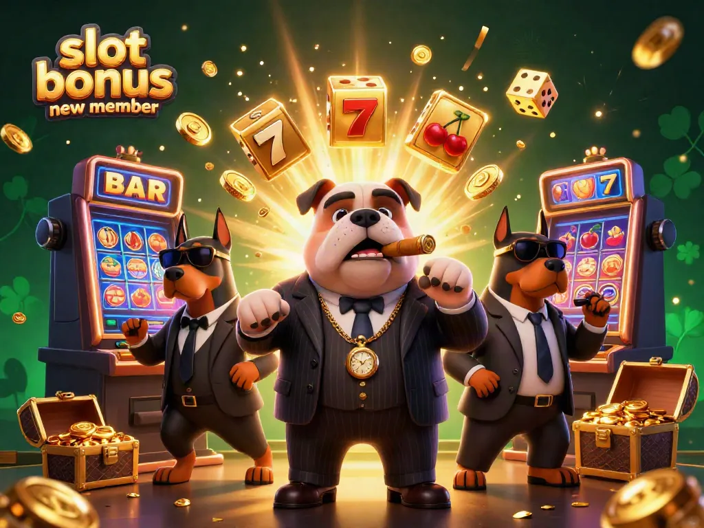 Experience the thrill of slot bonus new member promotions with vibrant casino characters and dramatic jackpots.