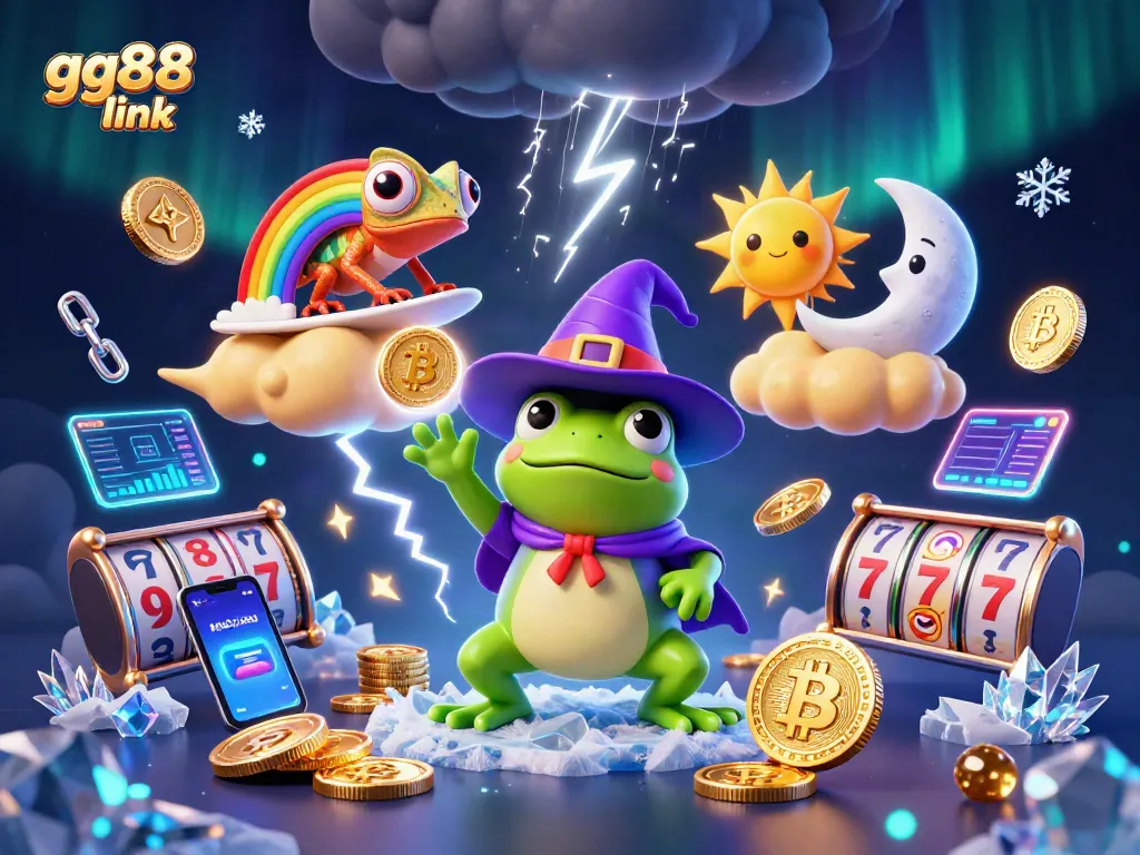 Experience the excitement of gambling with the visually stunning gg88 link illustration showcasing a golden coin storm.