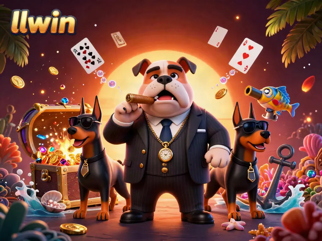 Experience exciting gaming at llwin with dynamic casino characters amidst treasure and action.
