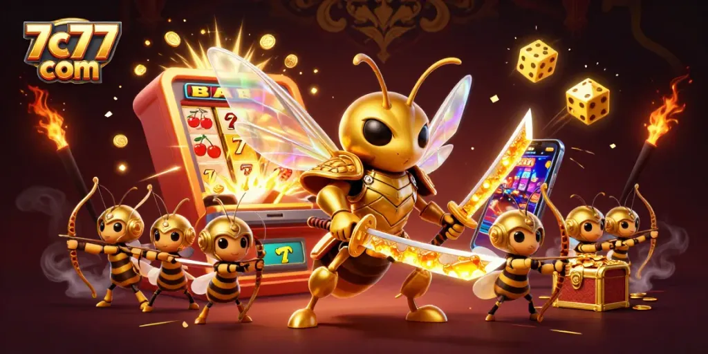 Experience thrilling gameplay at 7c77 com with epic jackpot scenes and unique golden characters.