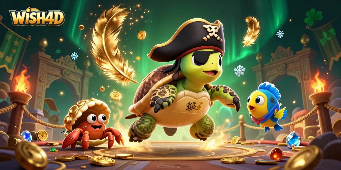 Engage with WISH4D's vibrant 3D pirate scene, showcasing thrilling treasure and casino elements.