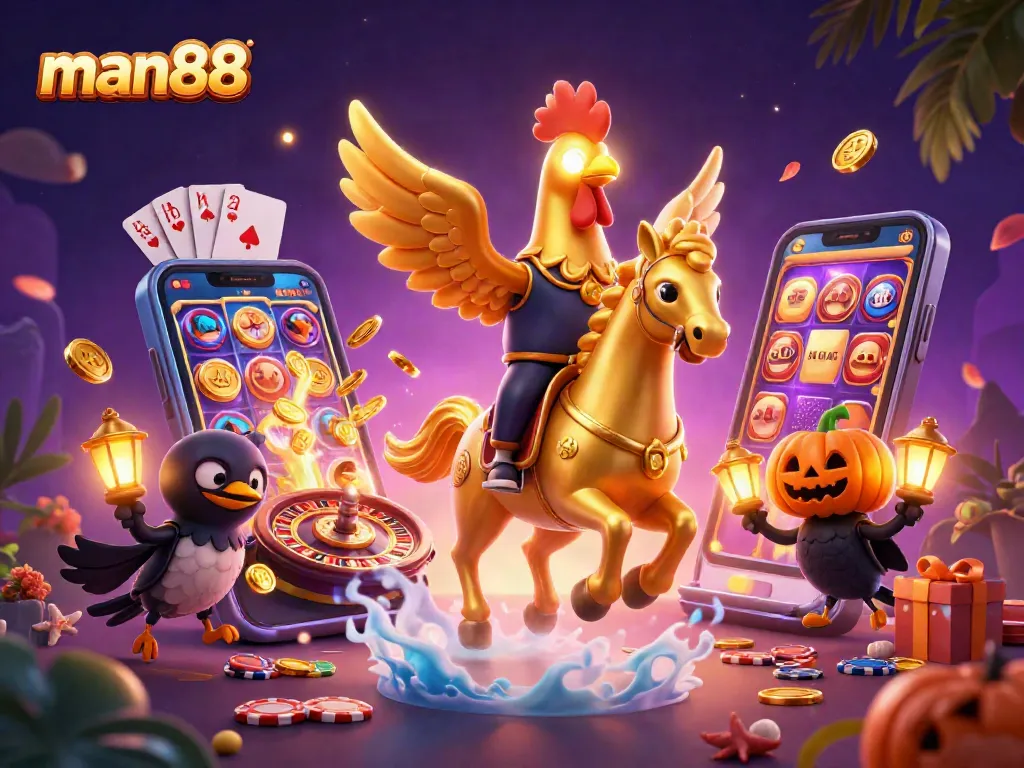 Experience exhilarating wins at man88 with a golden rooster leading the casino adventure!