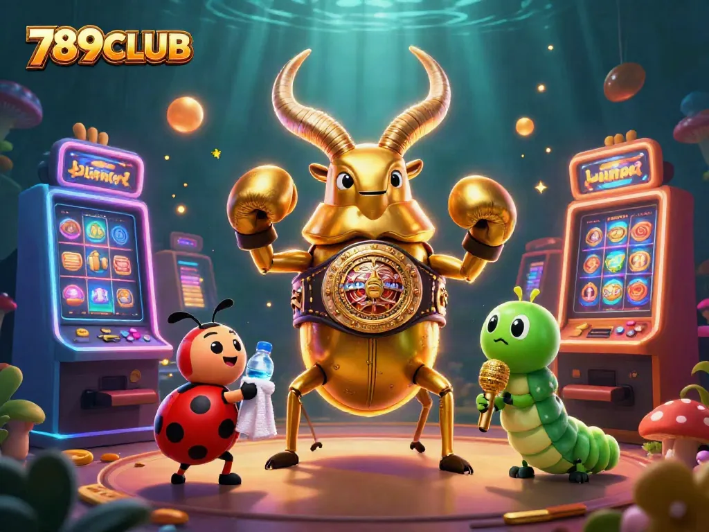 Experience thrilling gameplay at 789CLUB with vibrant slot machines featuring glowing symbols and engaging characters.