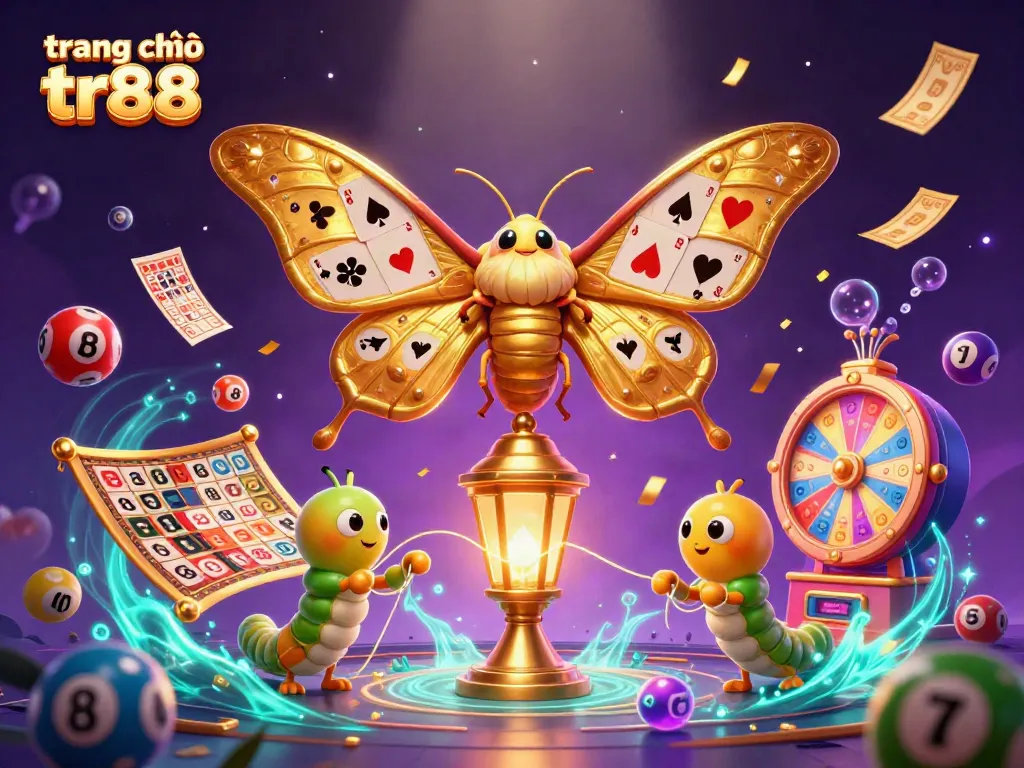 Experience exciting wins at trang chủ tr88 with vibrant lottery balls and captivating casino imagery.